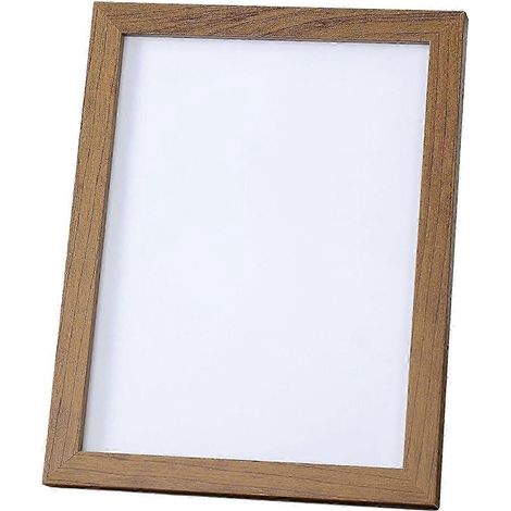 Cadre photo minimaliste à poser ou à accrocher au mur, idéal pour une galerie, un mariage ou une cuisine.-Dark Wood 7inch (1/5)