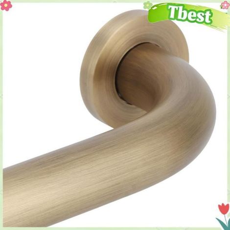 Barre De Sécurité Pour Baignoire - Laiton Brossé - Fixation Murale Par Perçage - Charge Maximale 60 Kg - Longueur 32 Cm - 1 Pièce (1/5)