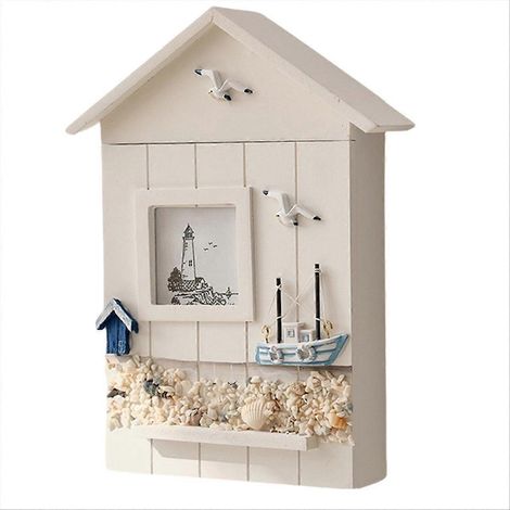 Mural armoire Key support bois House Key boîte de rangement Sailboat (1/5)