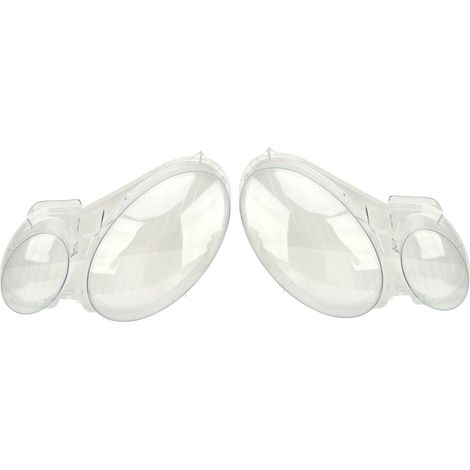 Paire de Verres de Phare Transparent pour Mercedes Classe E W211 E280 2002-2008, Optique de Remplacement, Coque en Plastique, Kit de 2 (1/5)