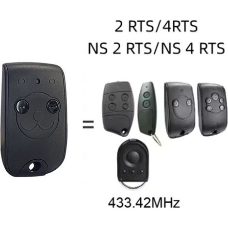 [JAMAIS UTILISÉ]Compatible somfy NS 2rts 433.42mh télécommande de porte de garage compatible o2rts / 4rts / NS (1/2)