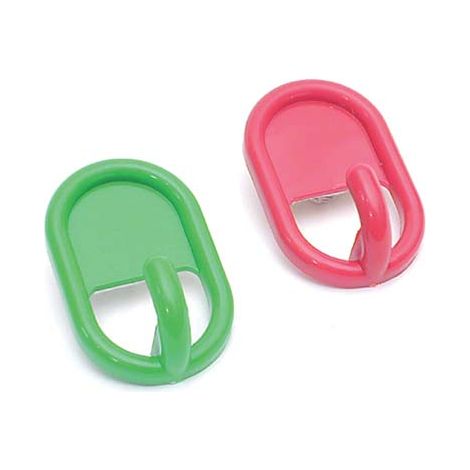 GANCIO ADESIVO PLASTICA PRONTY - MIX COLORI CF=PZ 2- 12 confezioni