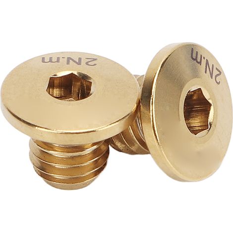 RISK Titane Alliage Cylindre d’Huile Vis Frein Vélo Levier Piston Vis Remplacement pour M7000 M8000 M9000 M9020 Or (1/5)