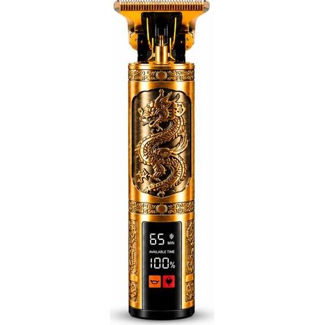 Becker - Dragon Gold - Tondeuse Sans Fil Pour Cheveux Et Barbe Pour Homme Avec écran Led Doré (1/5)
