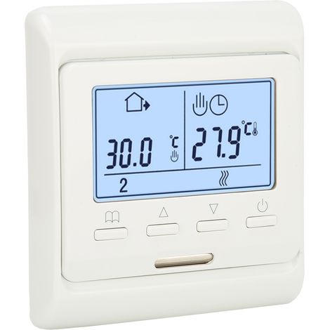 Thermostat mural AC180V-230V pour poêle, régulateur de température pour chauffage à eau/au sol