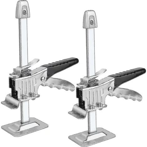 Outil de levage manuel à bras plat (2 pièces) - Cric multifonctionnel pour portes, fenêtres, armoires et penderies (1/5)