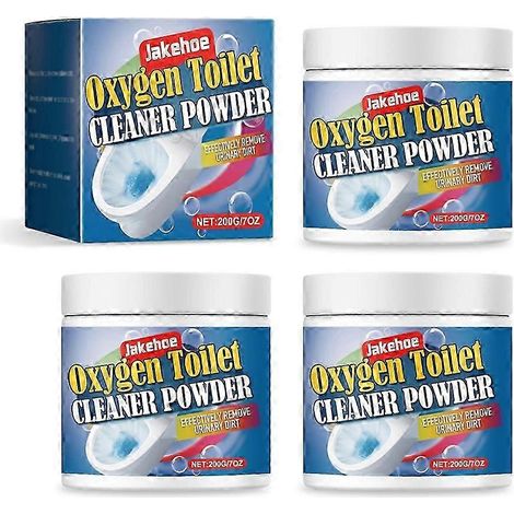 3x Poudre nettoyante moussante pour toilettes, détachante, anticalcaire et désodorisante (1/4)