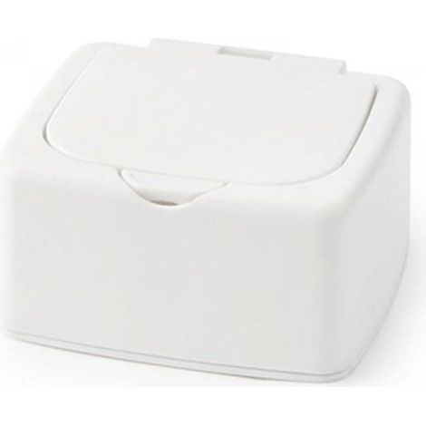Lot de 2 boîtes de rangement de bureau pour cotons-tiges, petits accessoires pour cheveux, avec couvercle à compartiment unique (1/5)