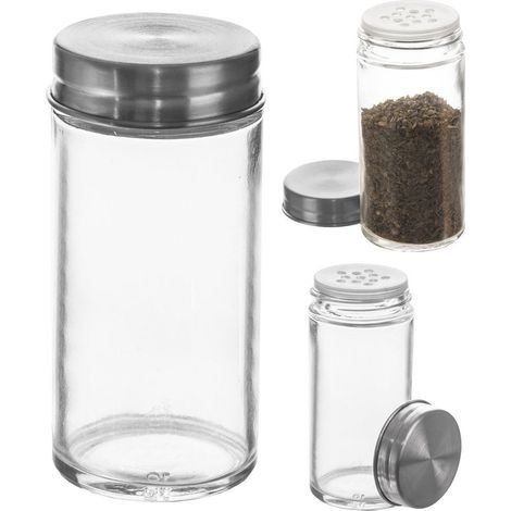 Pot à épices de cuisine avec passoire en verre 100 ml (1/5)