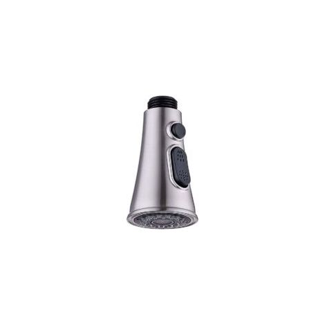 Cabezal de ducha de repuesto ZVD para grifo mezclador de cocina, cabezal de ducha cromado de 2 chorros para grifo de fregadero de cocina - Crezuo (1/4)