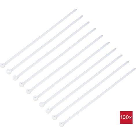 TRU COMPONENTS TC-12814152  Kabelbinder 200 mm 4.8 mm Natur mit Metallzunge, chemische Beständigkeit