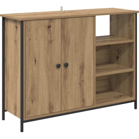 Maison Exclusive - Buffet Chêne artisanal 100 x 33 x 75 cm Bois d'ingénierie (1/5)