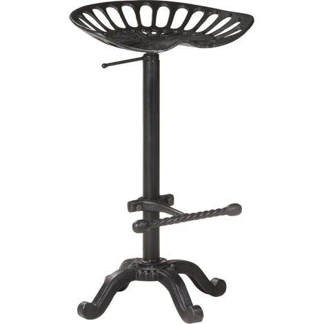 Barhocker Schwarz Gusseisen