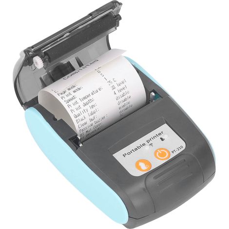 Imprimante thermique portable 58mm Bluetooth sans fil pour magasins de vêtements, reçus, DC7.4V, sans capot (1/5)