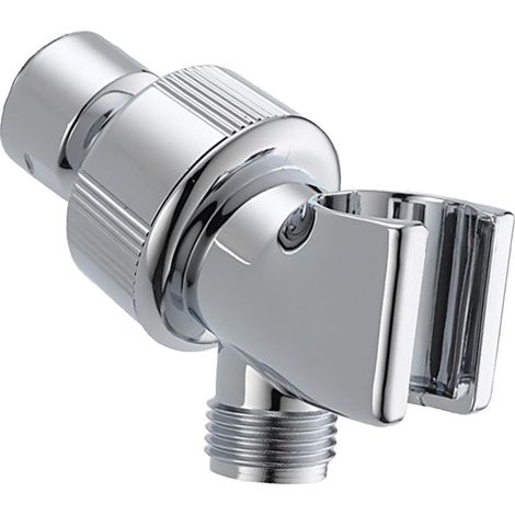 Support Pour Tête De Douche - Bras De Fixation Réglable En Forme De T - Adaptateur À Vis Pour Robinetterie - Argent - 1 Pièce (1/5)