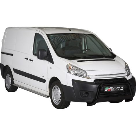 Pare-buffle Avant pour Citroen Jumpy 2006-2015 63 mm en Acier Noir