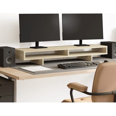 Monitorständer Sonoma-Eiche 100x27x15 cm Holzwerkstoff