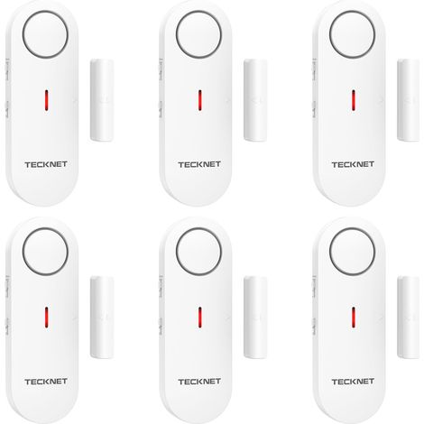6 PCS Alarme, Capteur Sans Fil, Volume Réglable, Porte Fenêtre, Maison Bureau (1/5)