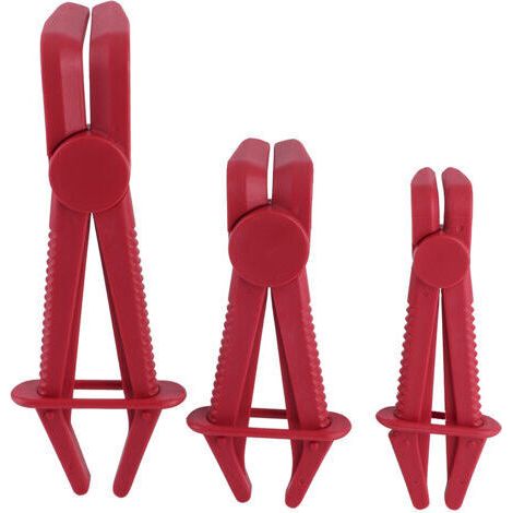 Jeu de pinces de serrage pour tuyaux flexibles en Nylon, 3 pièces, pour freins, carburant, gaz, liquide de refroidissement, tuyaux de radiateur
