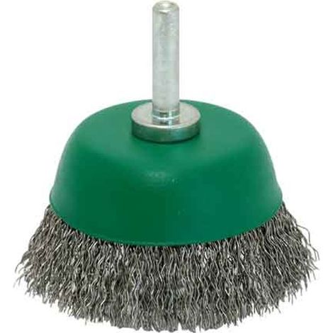 SPAZZOLA A TAZZA INOX CON GAMBO 'SIT' Ø 75 mm