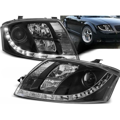 Paire de feux phares Audi TT 8N de 1999 a 2006 Daylight led noir-27361090 (1/3)