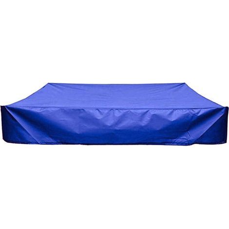 Quadratische Abdeckung für aufblasbare Pools, staubdicht, wasserdicht und UV-beständig – 120 cm x 120 cm – Blau (1/5)