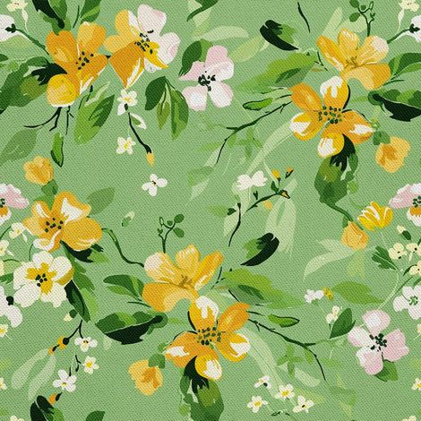 Tela decorativa para exteriores Oxford - Motivo primaveral I DX7398 (1/5)