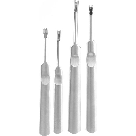 Affettatrice per cuoio in acciaio inox, strumento per intaglio a raggi UV, fai da te, 4 pezzi. (1/5)