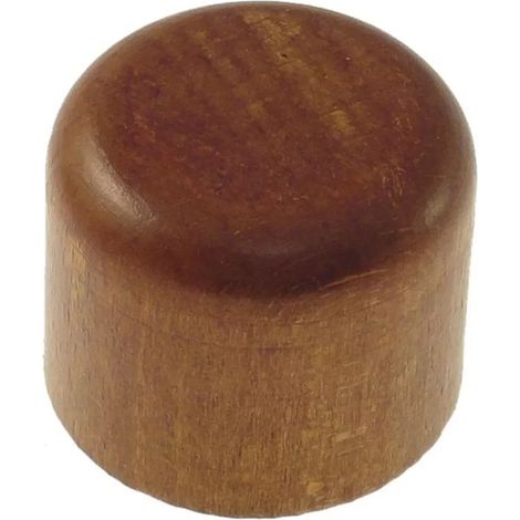 2 pomoli tappo per bastone ø28mm - colore teak.