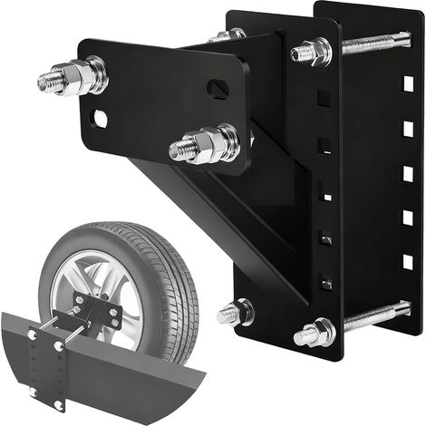 Porte-Pneu De Secours, Support De Pneu De Secours pour Remorque, Porte-Pneu de Secours pour remorque Utilitaire, Support de Roue de Secours en Acier au Carbone, Supporte jusqu'à 150 lbs (1/5)