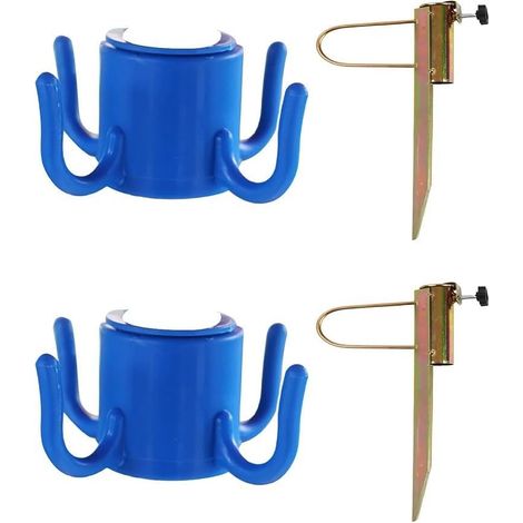 Piquet pour parasol Métal 2 pour Jardin Stable Piquet pour parasol Acier galvanisé, finition anti-rouille, pour idéal extérieur, jardin, plage, longue durée de vie (1/5)