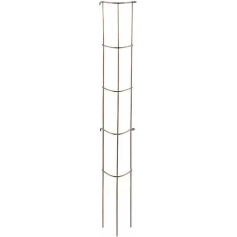 Gemüse-Rankturm silber pulverbeschichtet 202 cm