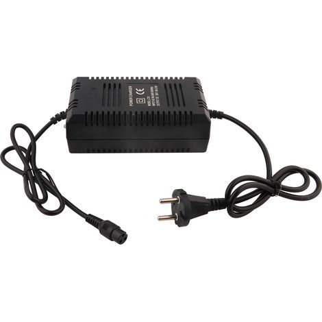 GARRYFIZH Chargeur de batterie 36 V pour trottinette électrique et vélo, connecteur mâle 3 broches