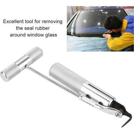 Outil de Découpe Professionnel pour Pare-brise - Couteau à Vitre pour Enlèvement de Verre Automobile (1/5)