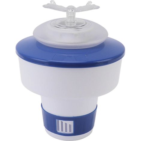 Mini distributeur de produits chimiques flottant, réglable, en plastique, 600 mAh, pour spas, jacuzzis et petites piscines, avec lampe papillon.