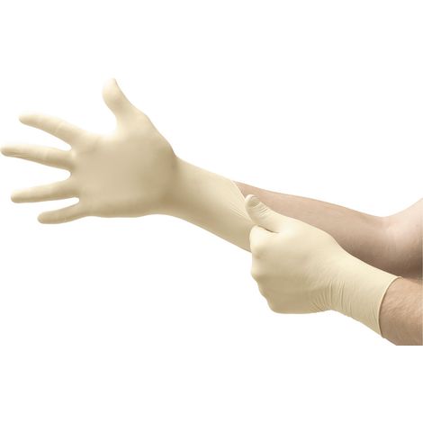 Ansell MICROFLEX® 63864090 100 St. Naturlatex Einweghandschuh Größe (Handschuhe): 9 EN 421:2010, EN