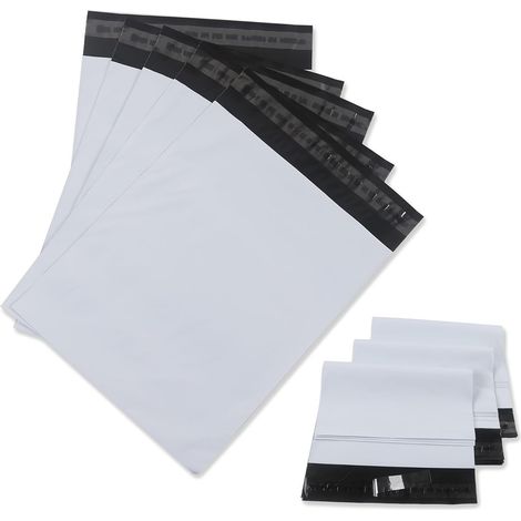 Envelopes and Shipping Pouches Self-Adhesive Package, Waterproof and Tear-proof, 32 x 45 cm, 30 Pieces, White (Available in Different Sizes) (1/5)