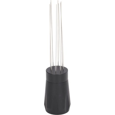 Aiguille doseuse à café en acier inoxydable robuste, pratique et sûre pour la maison, outil de mélange et de tassage à la main, noire (1/5)