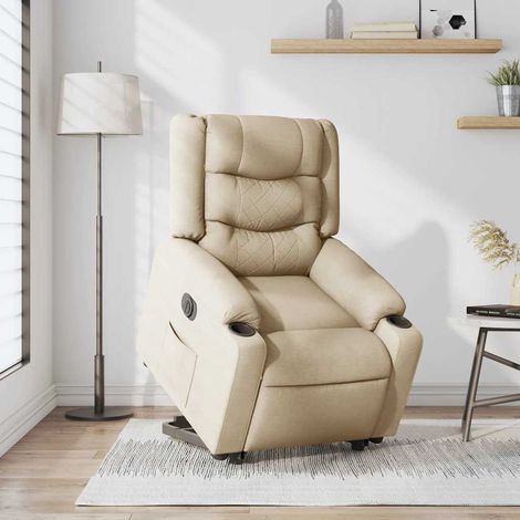 Maison Exclusive - Relaxsessel mit Aufstehhilfe Elektrisch Creme