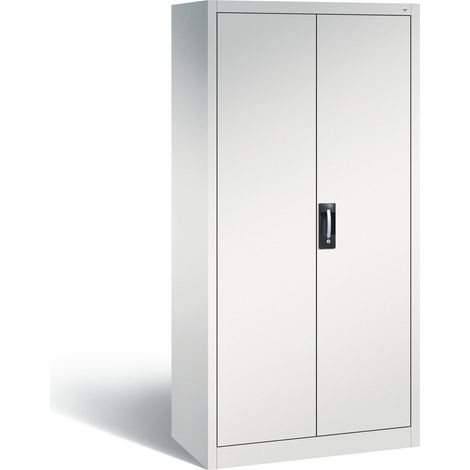C+P Werkzeugschrank mit Drehtüren, innen 4 Böden, H1950xB930xT500mm Front Lichtgrau Korpus Lichtgrau (1/5)
