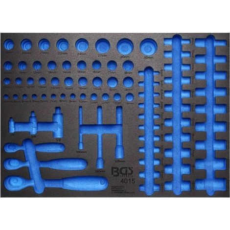 Insert de Servante d Atelier 3/3 Vide - 41,2 x 5,1 x 57 cm - Compatible Art. 4015 - Organisation et Praticité - D-Work