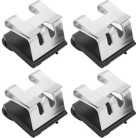 4 clip di fissaggio per tendine auto, staffe per alette parasole, accessori auto, compatibili con Renault Laguna 82 00 163 859
