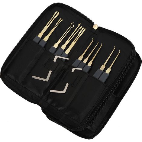 Kit de 24 Pièces pour Crochetage de Serrures avec Cadenas Transparent d'Entraînement (1/5)