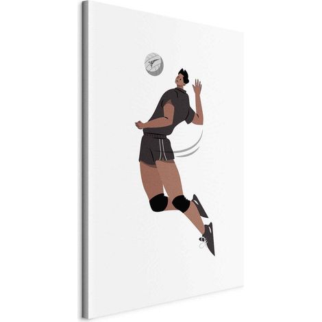 Leinwand artgeist Volleyballspieler weiß 80x120 cm