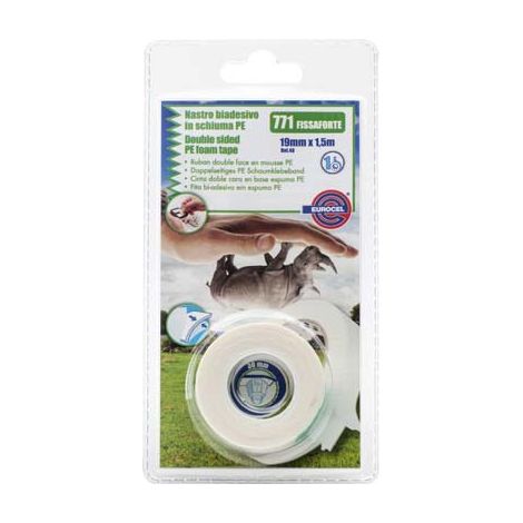 NASTRO BIADESIVO 771 FISSAFORTE EUROCEL - MM 19 ML  1,5- 18 pezzi