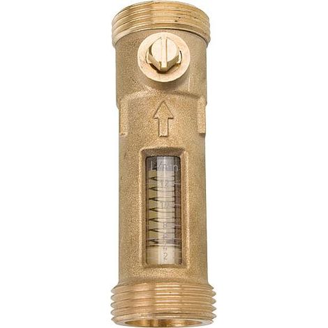 Banyo – Débitmètre DN 20 1'mâle x 1'mâle – Mesure précise pour systèmes de chauffage et solaires – Pression max. 10 bar – Résistance thermique 120°C