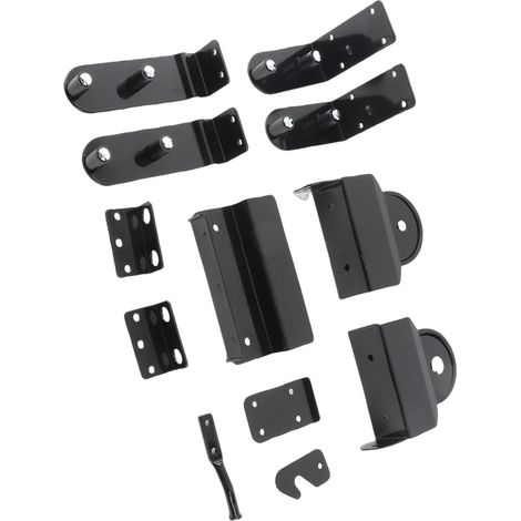 Kit de quincaillerie pour portail coulissant renforcé, galets à roulement à billes, accessoires de portail pour coulissement stable et sécurisé (1/5)