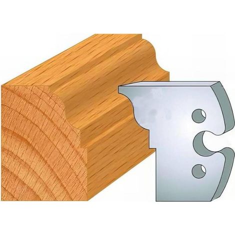 Jeu de 2 Fers Profilés Acier HT 50 x 5,5 mm - N°274 Doucine R 7 - Outil de menuiserie - Diamwood