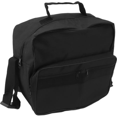 Sacoche pour fauteuil roulant à suspendre au dos, fourre-tout portable grande capacité, imperméable et accessible, pochette de voyage noire (1/5)