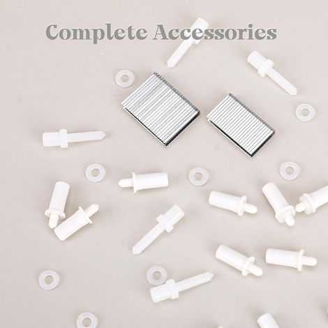 Kit d'accessoires pour l'installation de stores romains/stores enrouleurs : fixations rapides + clous de fixation pour cordon, matériel auxiliaire pour une installation sans perçage